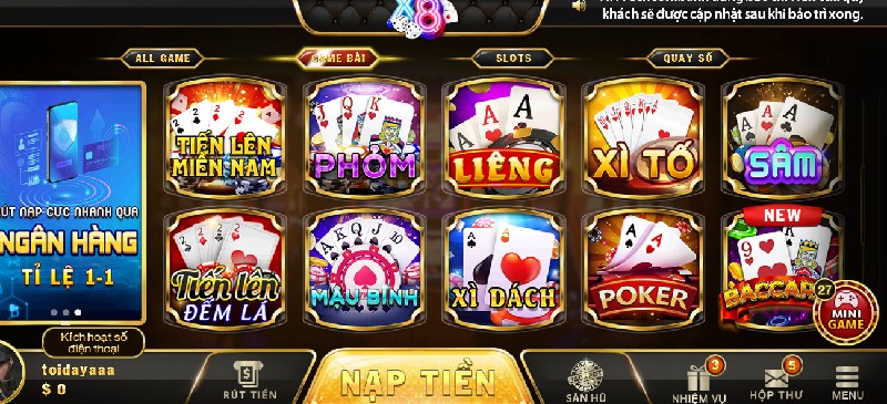 X8Club – Cổng game bài X8 CLUB có kho game khủng nhất hiện nay